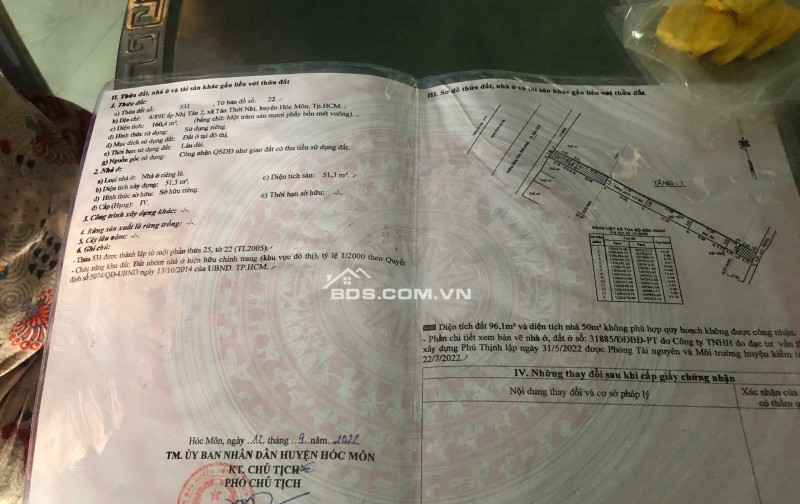 BÁN LÔ ĐẤT MẶT TIỀN ĐẶNG CÔNG BỈNH, XUÂN THỚI NHÌ, HM